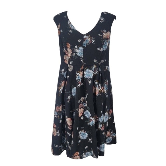 TORRID Floral Print Georgette Midi Dress Size 10 - Picture 2 of 12